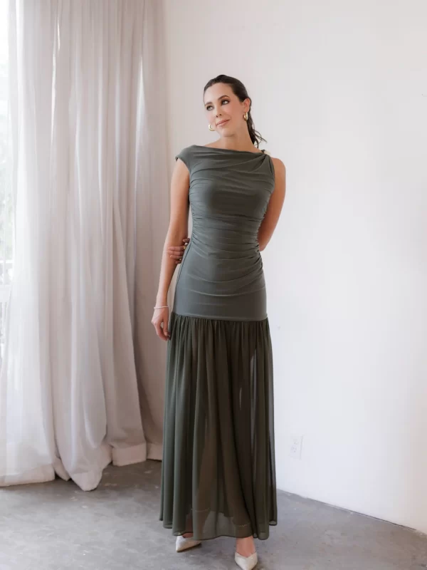 The Olive Dress- S