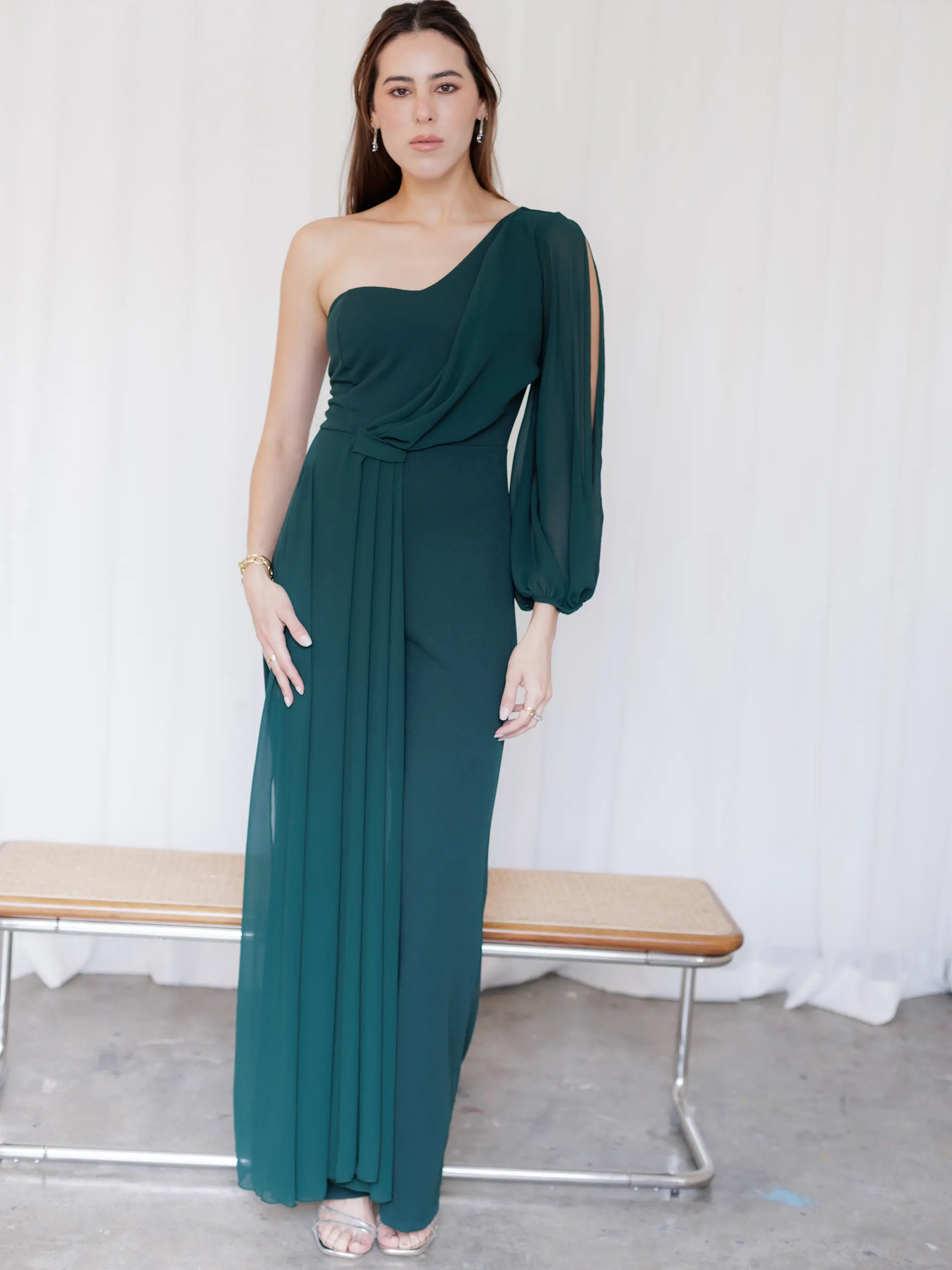 The Emerald Allure Jumpsuit-S/M