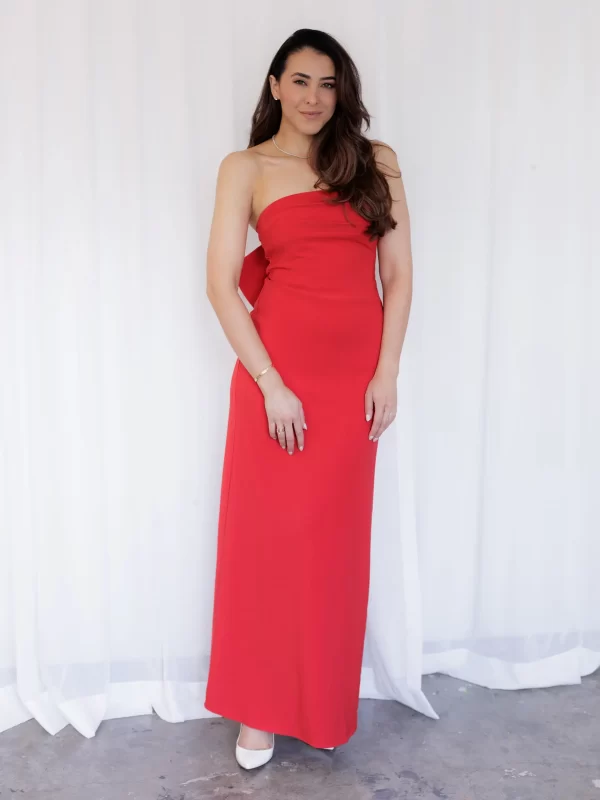 The Scarlet Bow Dress-M